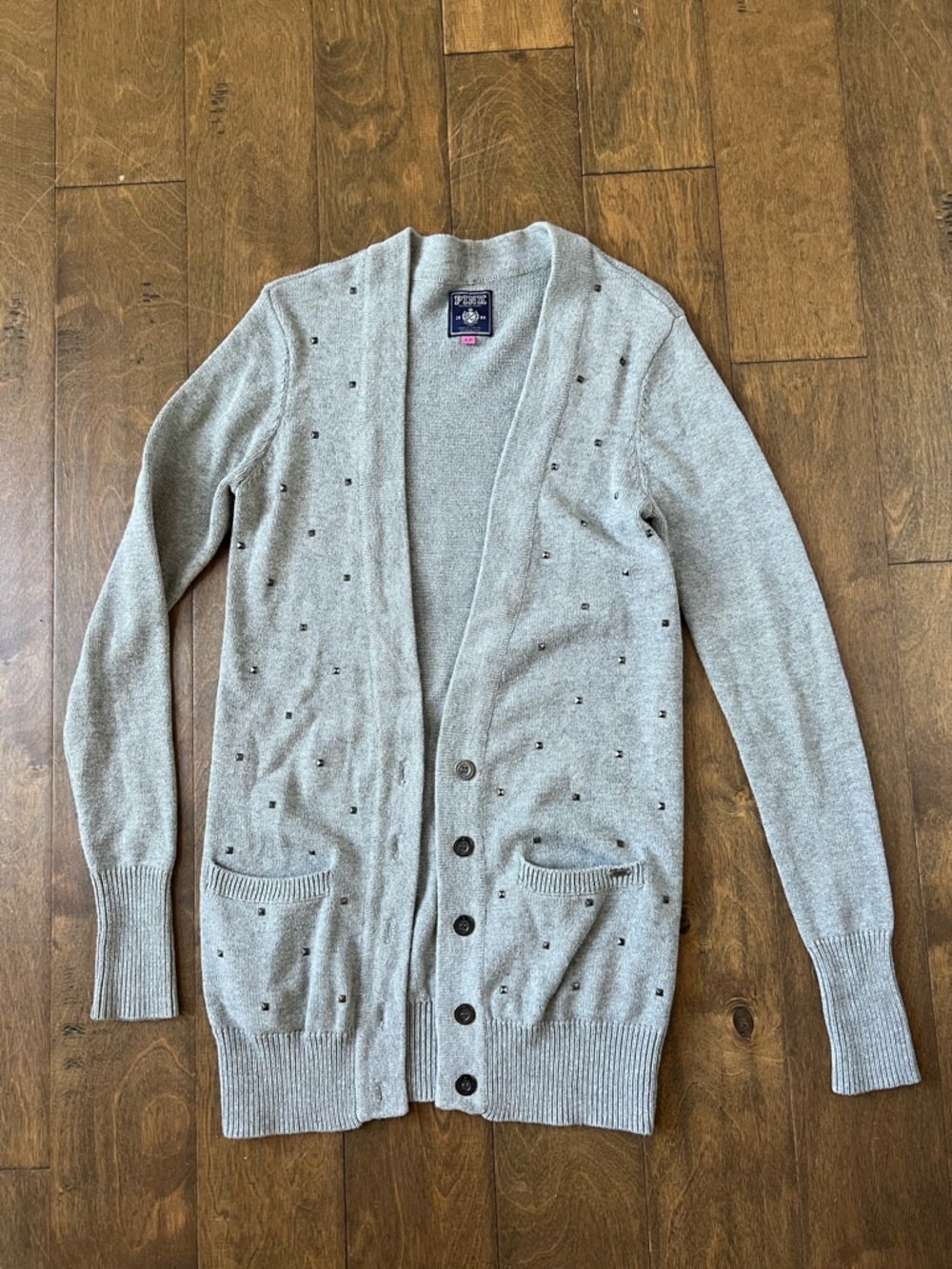 PINK Victoria's Secret Light Gray Knit cardigan